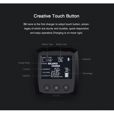 An SKYRC B6 Nano 320W 15A DC Smart Battery Charger Discharger