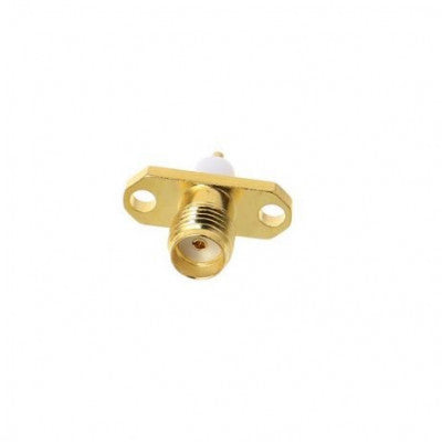 An SMA (F) jack Straight Panel Mount 2 Hole