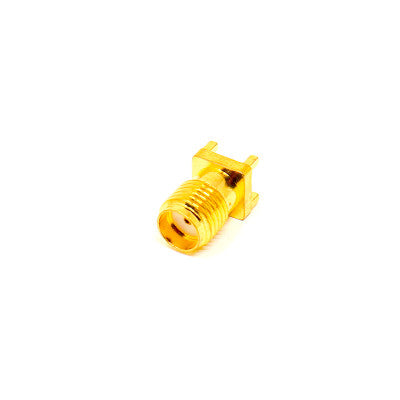 An SMA Female PCB Connector Vertical Type 50 Ohm Gold Plating