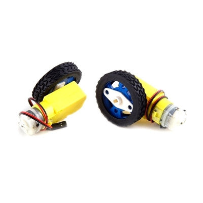 An Smart Car Rubber wheel for 3 x 5 mm D shaft DC Motor