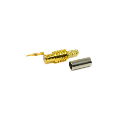 An SMB Connector Male Straight Crimp type for Cable