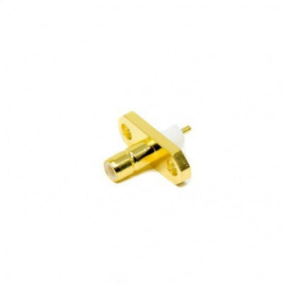 An SMB Connector Straight Flange Female 2 Hole for Panel Mount