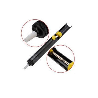 An SOLDRON Black Aluminium Body Desoldering Pump High Quality