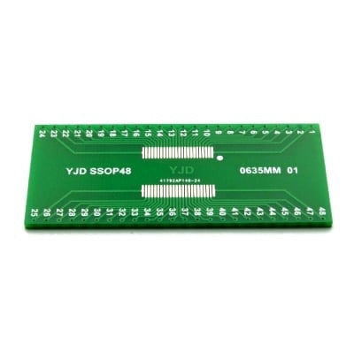 An SSOP-48 to DIP-48 SMT Adapter