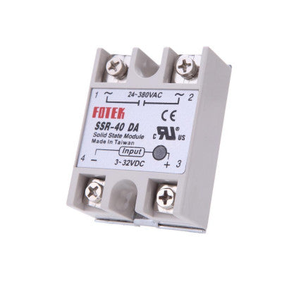 An DC To AC SSR-40DA Solid State Relay Module 3-32VDC/24-380VAC 40A
