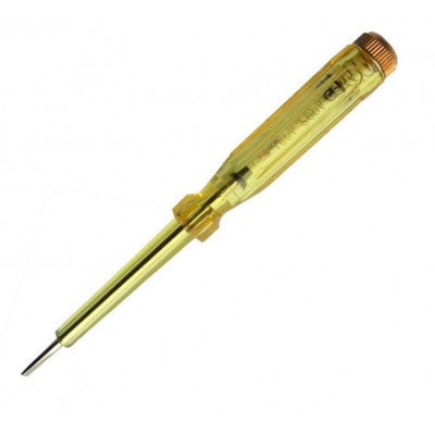 An Stanley 66-119 Yellow Linesman Tester - 140mm Length