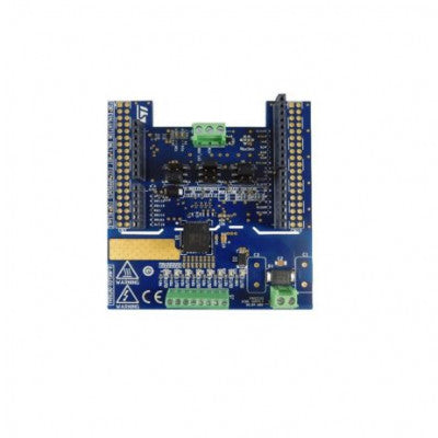 An STMICROELECTRONICS Evaluation Board, ISO8200AQ Solid State Relay, 8-Channel, Arduino Shield, For STM32 Nucleo