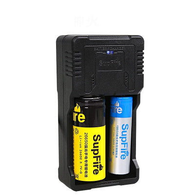 An Supfire Portable Double Groove Battery Charger