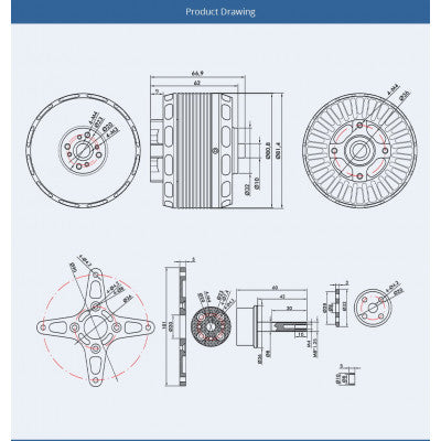 An T Motor AT7224 KV190