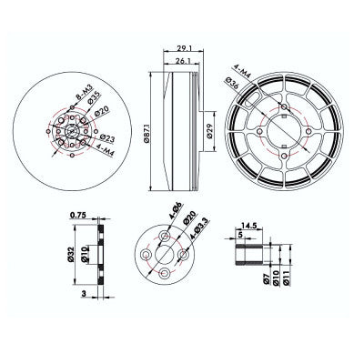 An T Motor U8II KV100