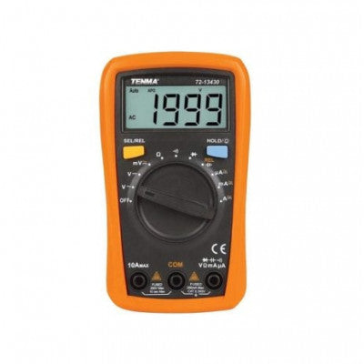 An TENMA 72-13430 Handheld Digital Multimeter, Auto / Manual, 2000 Count