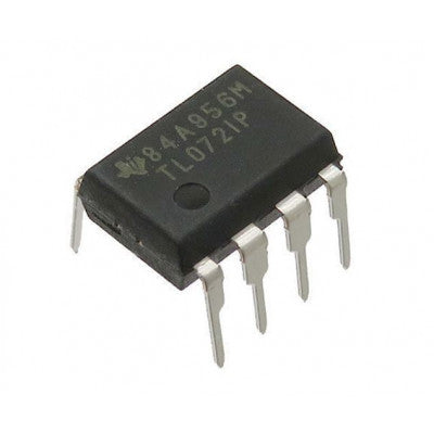 An TL072 Low Noise Dual JFET Op-Amp IC DIP-8 Package