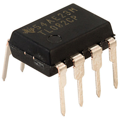 An TL082 JFET Input Operational Amplifier (Op-Amp) IC DIP-8 Package