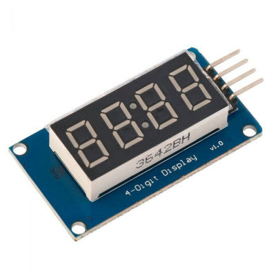 An TM1637 4 Digits 7 Segment Led Display Module with Clock for Arduino