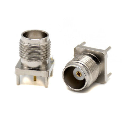 An TNC Connector Videos Straight Jack for PCB Mount