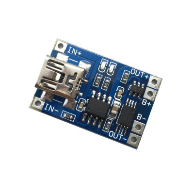 An TP4056 1A Li-ion lithium Battery Charging Module With Current Protection - Mini USB