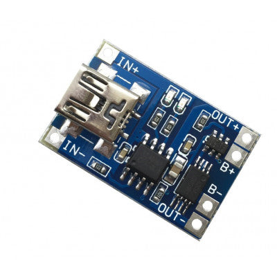 An TP4056 1A Li-ion lithium Battery Charging Module With Current Protection - Mini USB