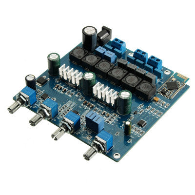 An TPA3116 2.1 50Wx2 plus 100W Bluetooth CSR4.0 Class D Power Amplifier With Acrylic Case