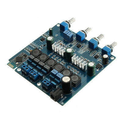 An TPA3116 2.1 50Wx2 plus 100W Bluetooth CSR4.0 Class D Power Amplifier With Acrylic Case