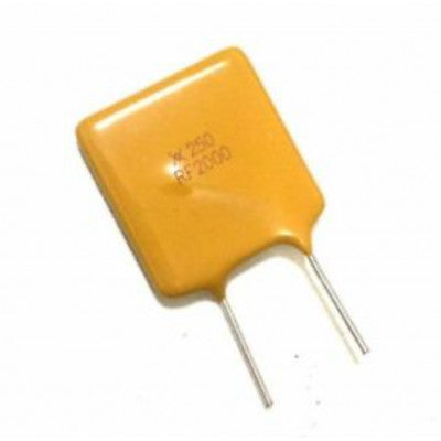 An TRF250-2000 250V 2A Tyco Raychem PPTC Resettable Fuse
