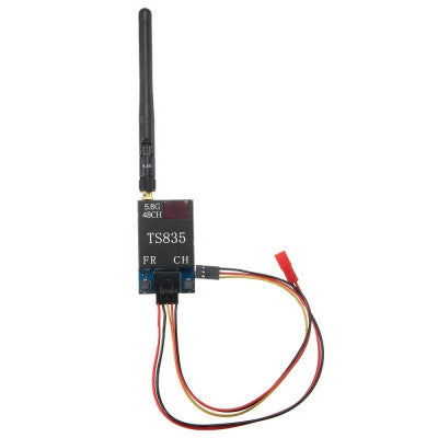 An TS835 FPV 5.8G 600MW 48CH (2-6S) Wireless AV Transmitter