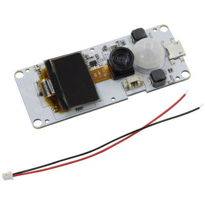 An TTGO OV2640 Fish Eye T-Camera with ESP32 WROVER/B & PSRAM 0.96 OLED and Onboard MIC