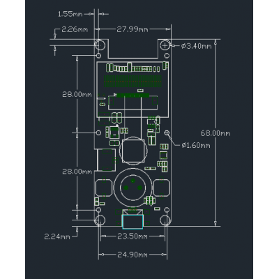 An TTGO OV2640 Fish Eye T-Camera with ESP32 WROVER/B & PSRAM 0.96 OLED and Onboard MIC