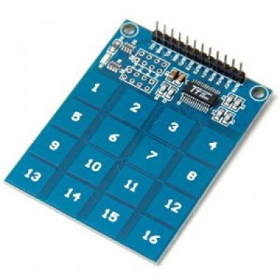 An TTP229 - 16 Channel Capacitive Touch Sensor Module