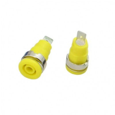 An Type: A Yellow 4mm Banana Plug Jack Socket 1KV /MAX 32A