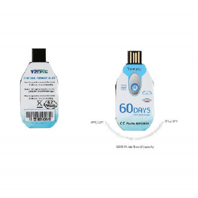 An Tzone TempU02 High Quality Single Use Temperature Data Logger