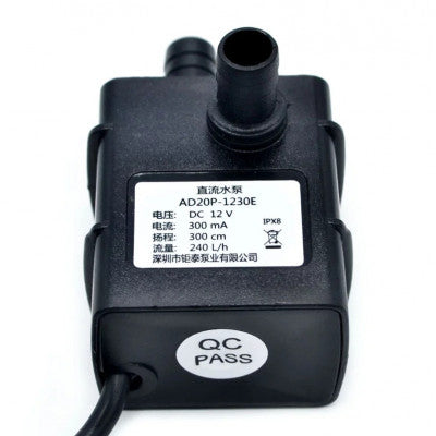 An Ultra-Quiet DC 12V 3M 240L/H Brushless Submersible Water Pump