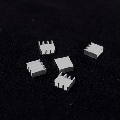An Universal Aluminium Heat Sink 11 x 11 x 5 mm - 5 Pieces Pack