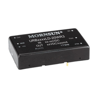 An URB2412LD-20WR3 Mornsun 24V to 12V DC-DC Converter 20W Power Supply Module - Horizontal DIP Package