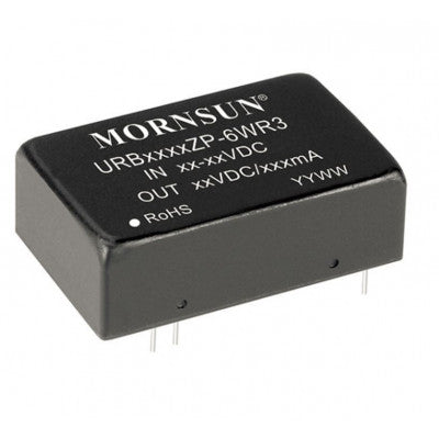An URB2412ZP-6WR3 Mornsun 24V to 12V DC-DC Converter 6W Power Supply Module - DIP Package