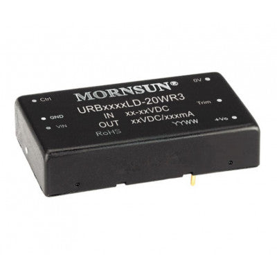 An URB4805LD-20WR3 Mornsun 48V to 5V DC-DC Converter 20W Power Supply Module - Horizontal DIP Package