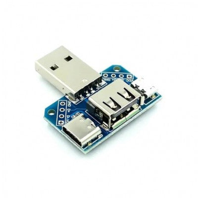 An USB Adapter Board Male To Female Adapter Micro USB/Type-C Interface 4P 2.54mm