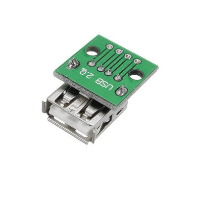 An USB Female to 2.54mm Breakout Board with Direct 4P Adapter Board