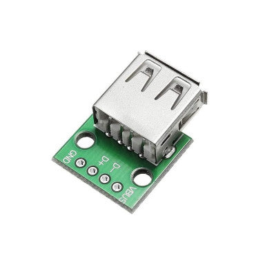An USB Female to 2.54mm Breakout Board with Direct 4P Adapter Board