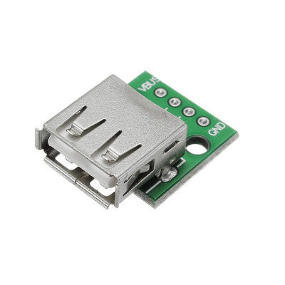 An USB Female to 2.54mm Breakout Board with Direct 4P Adapter Board