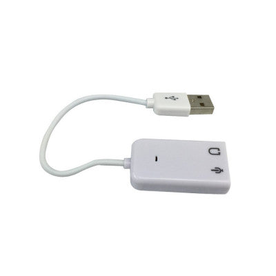 An USB To 3.5mm Mic and Headphone Jack Stereo Headset Audio Adapter USB Sound Card 7.1