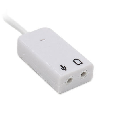 An USB To 3.5mm Mic and Headphone Jack Stereo Headset Audio Adapter USB Sound Card 7.1