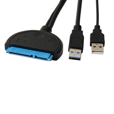 An USB3.0 to SATA 2.5 Inch External Hard Disk Data Cable with USB Power Supply