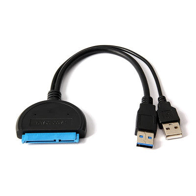An USB3.0 to SATA 2.5 Inch External Hard Disk Data Cable with USB Power Supply