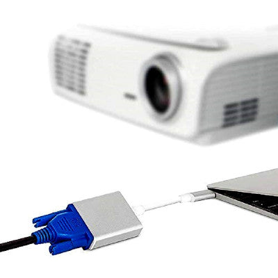 An USB3.1 Type-C to VGA HD 1080P Converter Adapter with Silver Aluminum Case