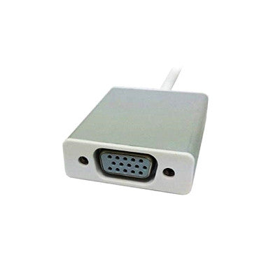 An USB3.1 Type-C to VGA HD 1080P Converter Adapter with Silver Aluminum Case