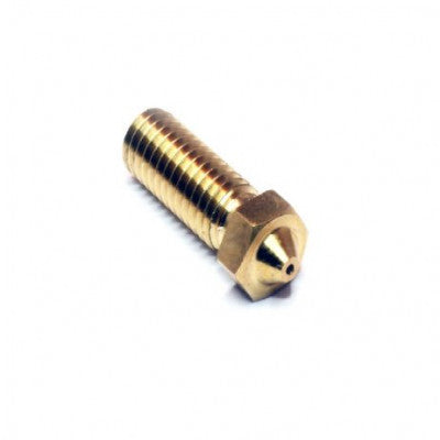 An V6 Volcano Brass Length Extruder Nozzle - 1.75mm x 0.80mm