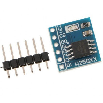 An W25Q128 128Mbit 16Mbyte Capacity Flash Storage Module