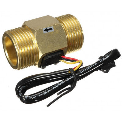 An 1 inch Brass Water Flow Sensor SEN-HZG1WA