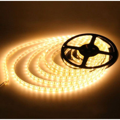 An Waterproof IP-65 3528 Warm White SMD LED Strip - 5 Meter