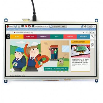 An Waveshare 10.1 Inch Resistive HDMI LCD Display 1024x600